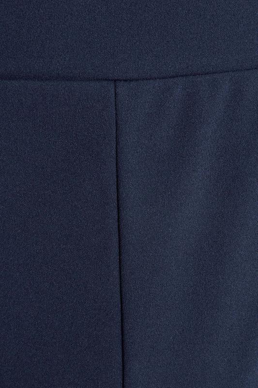 Plus Size Navy Blue Tapered Trousers - Petite | Yours Clothing 4