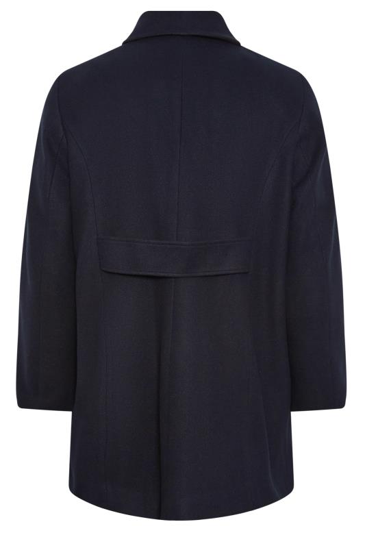 YOURS Plus Size Navy Blue Collared Formal Coat | Yours Clothing 7