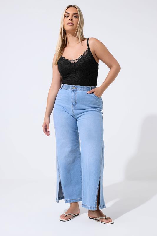 LIMITED COLLECTION Plus Size Black All Over  Lace Bodysuit  | Yours Clothing 2