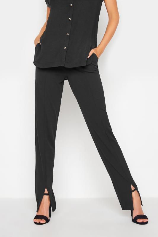 Tall Women's LTS Black Split Hem Trousers | Long Tall Sally 1