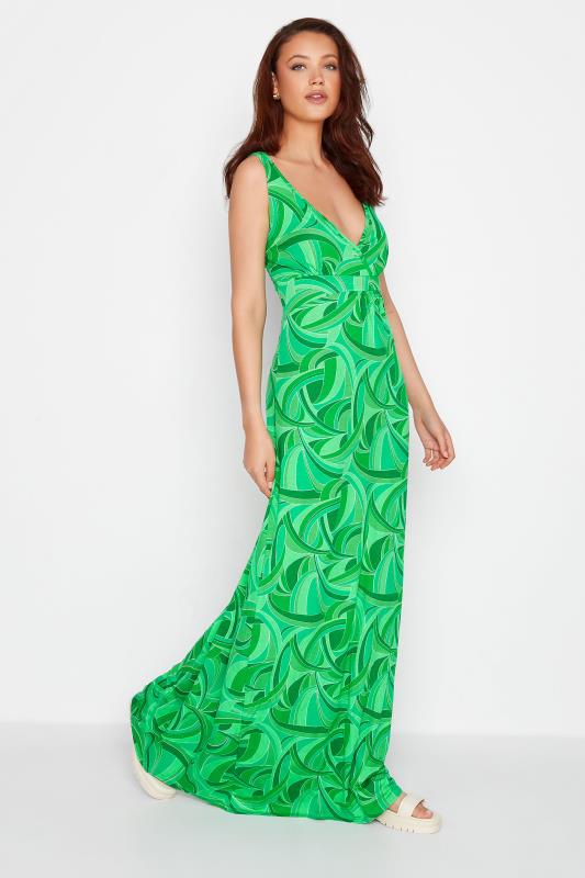 LTS Tall Green Swirl Print Maxi Dress 2