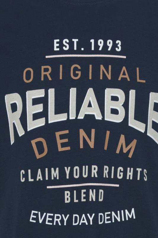 BLEND Big & Tall Black 'Reliable' Print T-Shirt 3