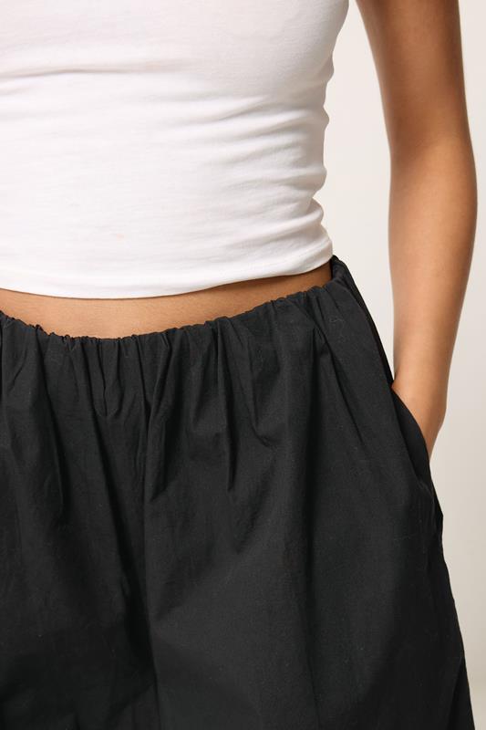 PixieGirl Petite Women's Black Cotton Poplin Culottes | PixieGirl 4