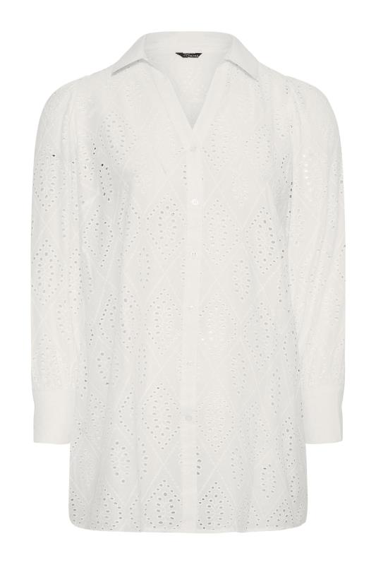 LIMITED COLLECTION Curve White Broderie Anglaise Shirt_X.jpg