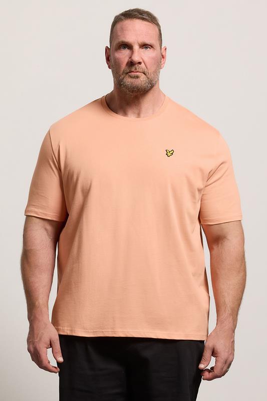 LYLE & SCOTT Big & Tall Terracotta Orange Core T-Shirt | BadRhino 1