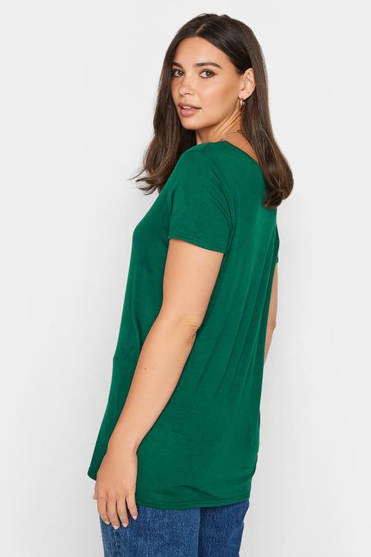 LTS Tall Women's Dark Green V-Neck T-Shirt | Long Tall Sally 3