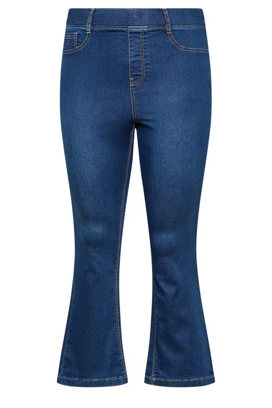 Plus Size Blue Pull-On HANNAH Bootcut Jeggings | Yours Clothing 7