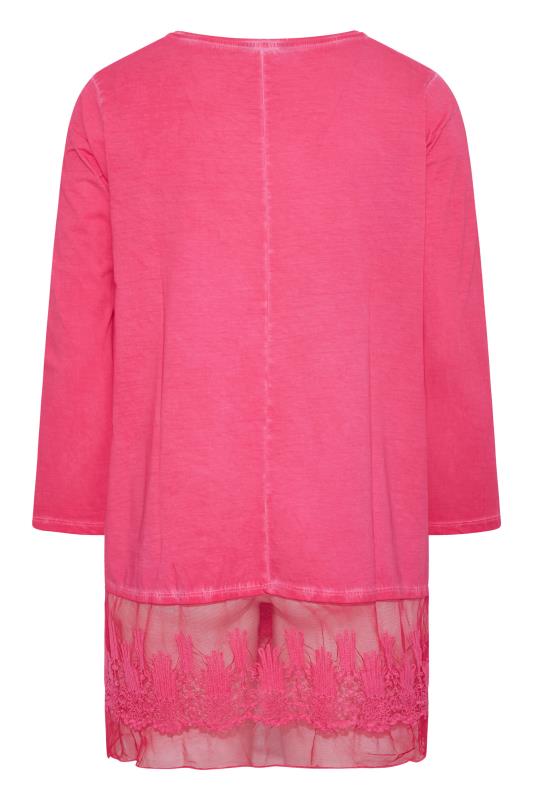 Curve Bright Pink Lace Trim Tunic Top_Y.jpg