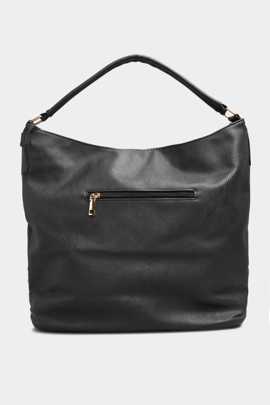 Black Stud Detail Shoulder Bag 3