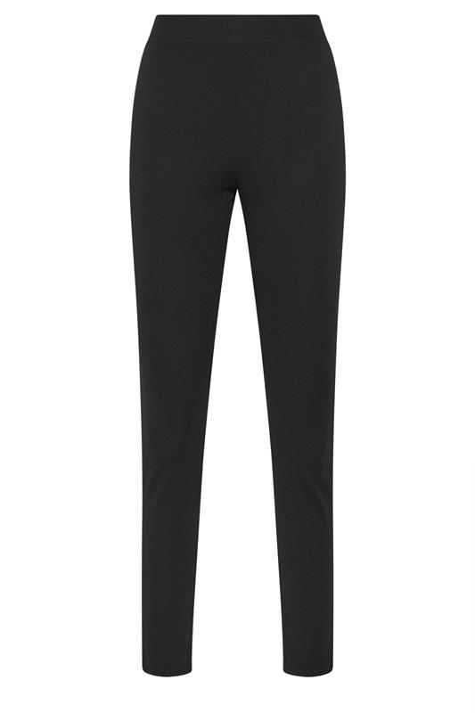 LTS Tall Women's Black Textured Slim Leg Trousers | Long Tall Sally 5