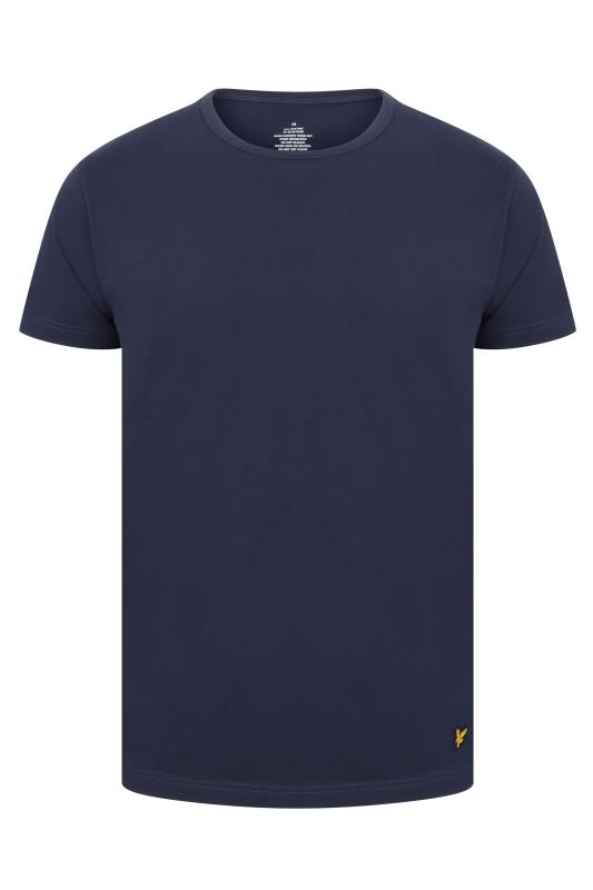 LYLE & SCOTT 3 Pack Navy & Grey Lounge T-Shirts | BadRhino 6
