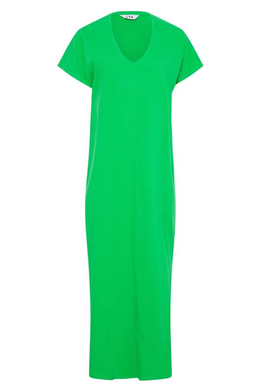 LTS Tall Green Cotton T-Shirt Dress 5