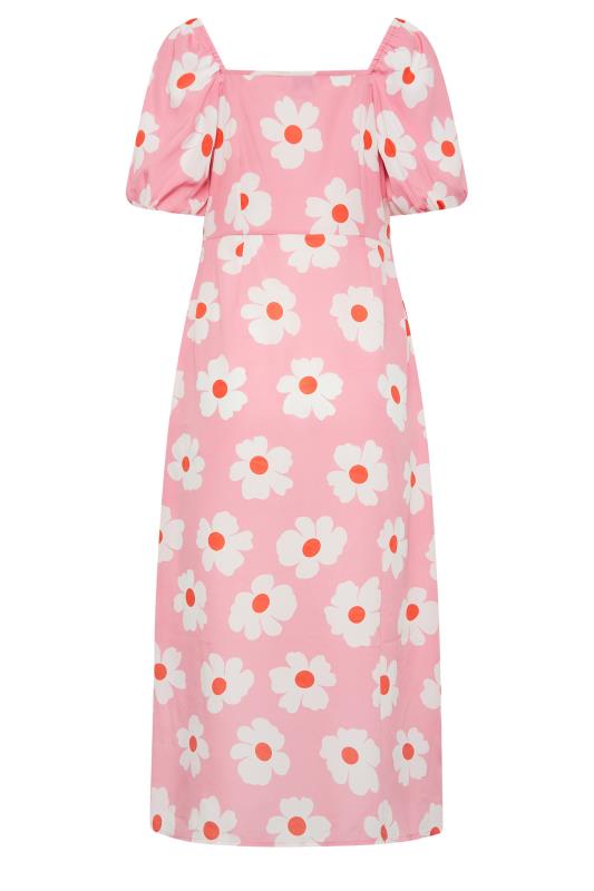 Tall Women's Pink Daisy Cut Out Midi Dress | Long Tall Sally 7