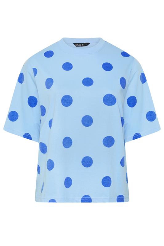  LIMITED COLLECTION blauw T-shirt met stippen