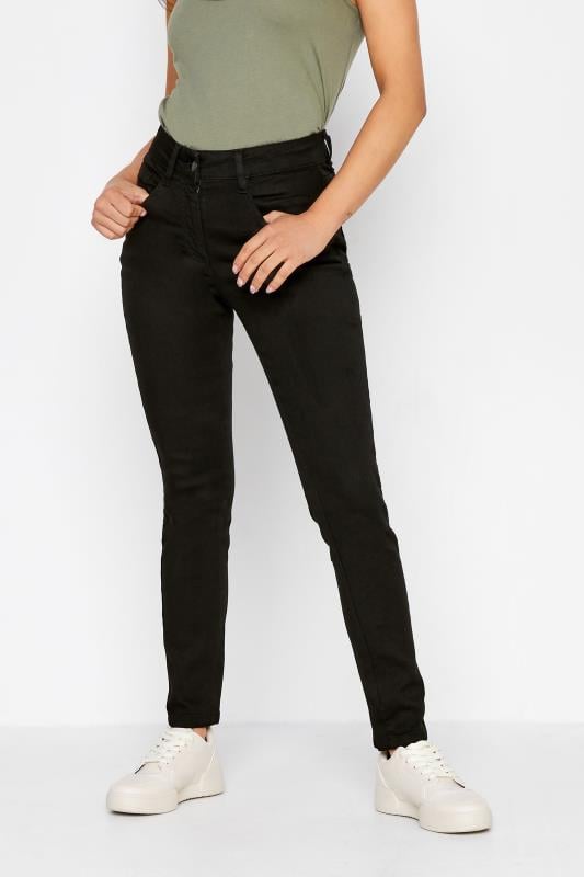 Petite Black Skinny Stretch AVA Jeans | PixieGirl 1