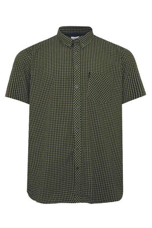 BEN SHERMAN Green Check Signature Short Sleeve Shirt | BadRhino