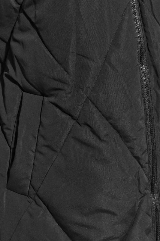 Curve Black Quilted Midaxi Coat 5