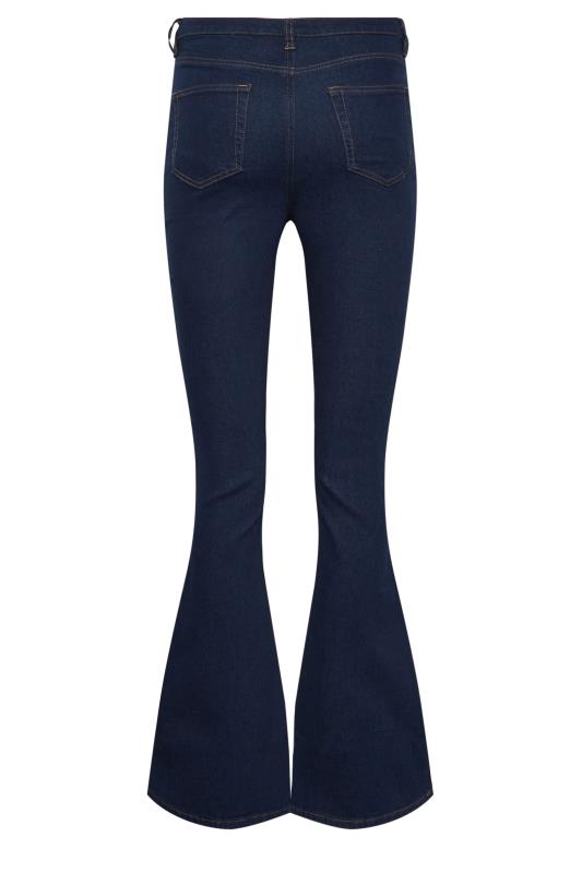 LTS Tall Indigo Blue Denim Flared Jeans | Long Tall Sally 7
