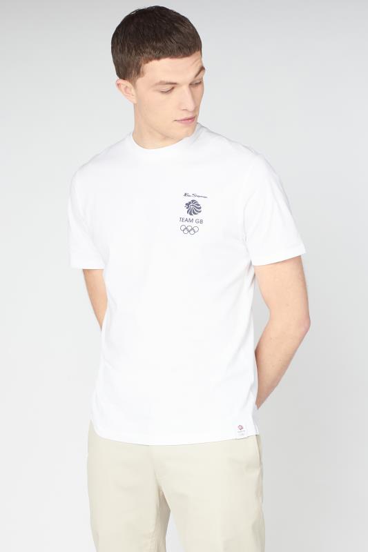 BEN SHERMAN White Official Olympic Tokyo Back Print T-Shirt_A.jpg