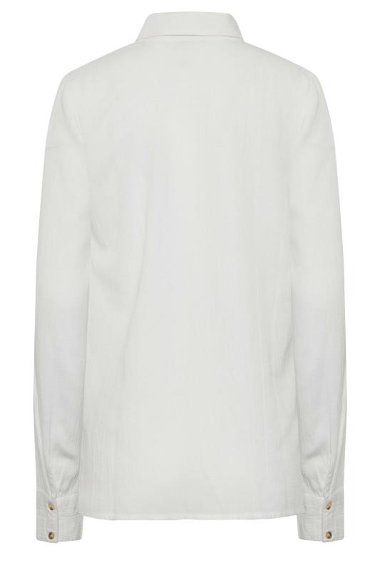 LTS Tall White Long Sleeve Linen Shirt | Long Tall Sally  7
