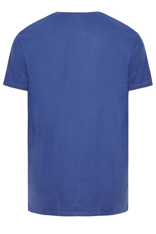 BadRhino Big & Tall Blue Basic T-Shirt 4