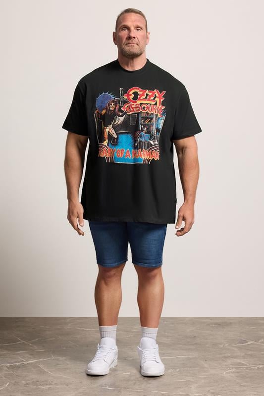 BadRhino Big & Tall Black Extra Long Ozzy Osbourne Graphic T-Shirt | BadRhino 1