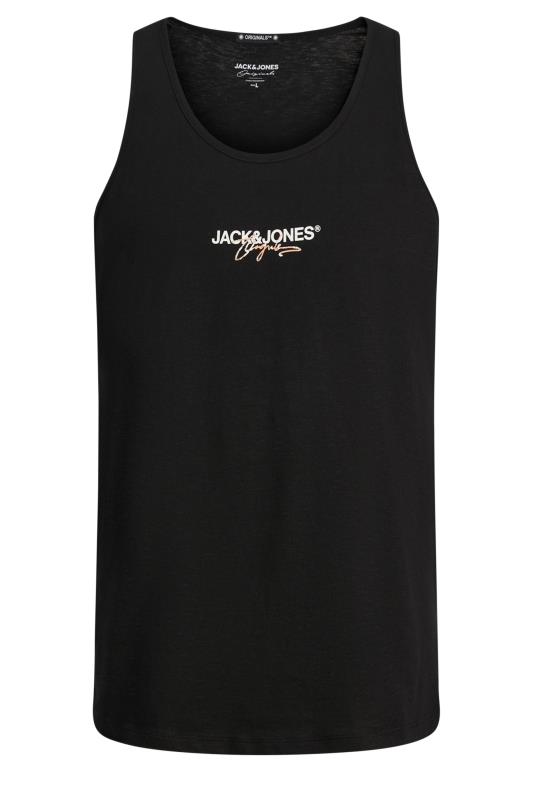  Tallas Grandes JACK & JONES Big & Tall Black Chest Logo Tank Top