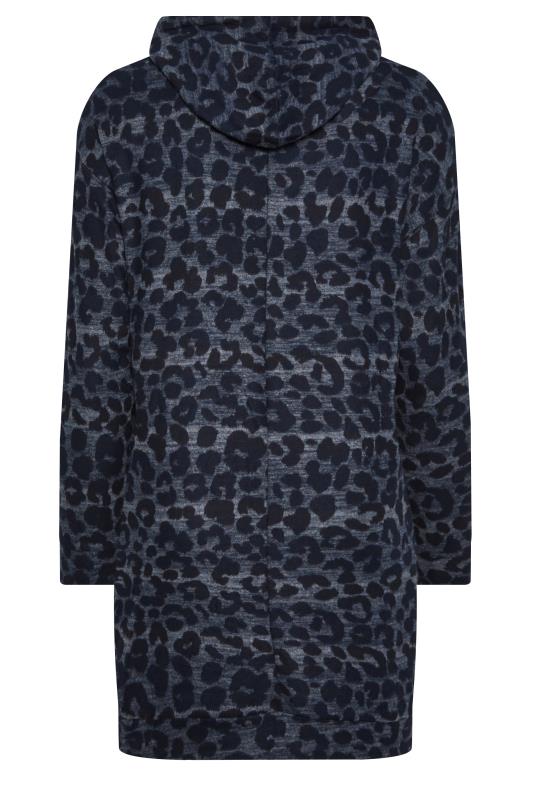 YOURS LUXURY Plus Size Curve Blue Leopard Print Jumper Dress | Yours Clothing 8