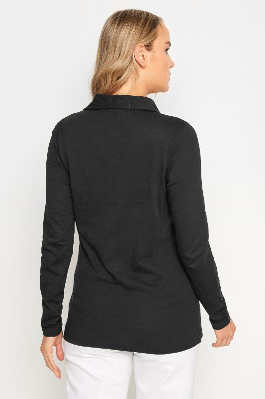LTS Tall Women's Black Cotton Jersey Shirt | Long Tall Sally 3
