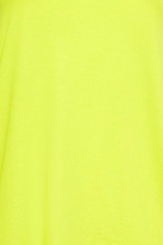 Plus Size Neon Yellow Vest Top | Yours Clothing 5