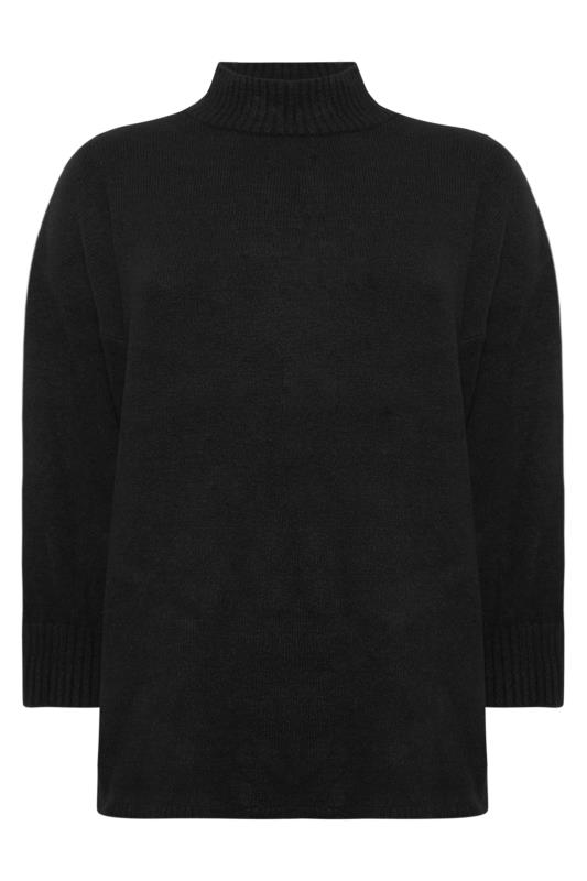 YOURS LUXURY Plus Size Black Batwing Jumper | Yours Clothing 6