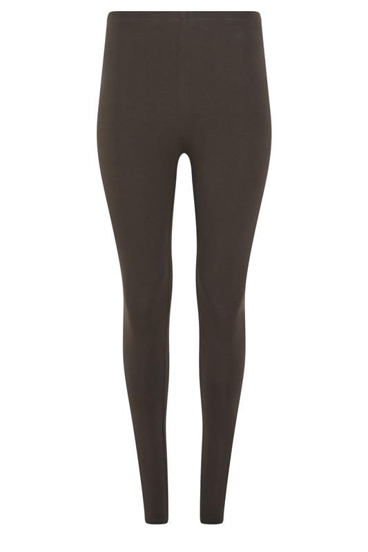 M&Co 2 PACK Black and Chocolate Brown Stretch Leggings | M&Co 7