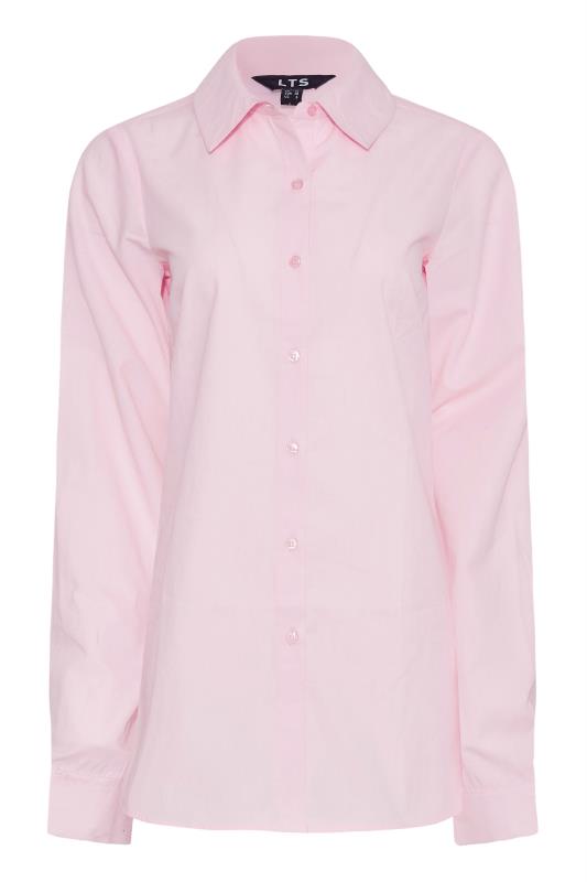 LTS Tall Blush Pink Fitted Cotton Shirt 6
