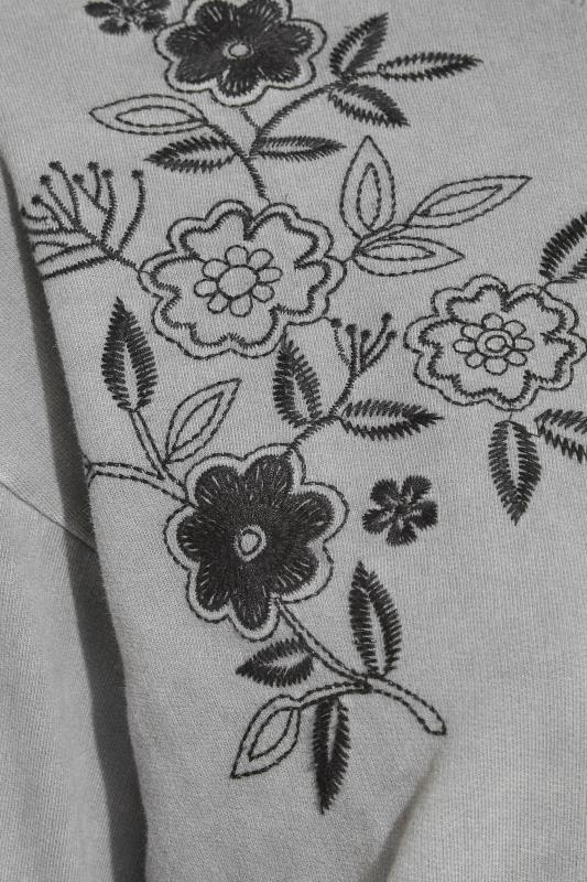 Curve Grey Embroidered Floral Print Sweatshirt_Sjpg.jpg