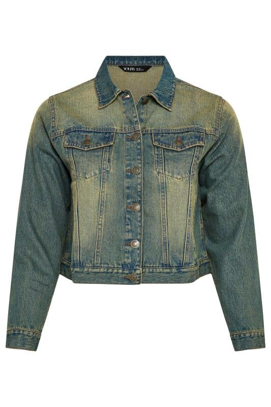 YOURS Plus Size Blue Washed Classic Denim Jacket | Yours Clothing 6