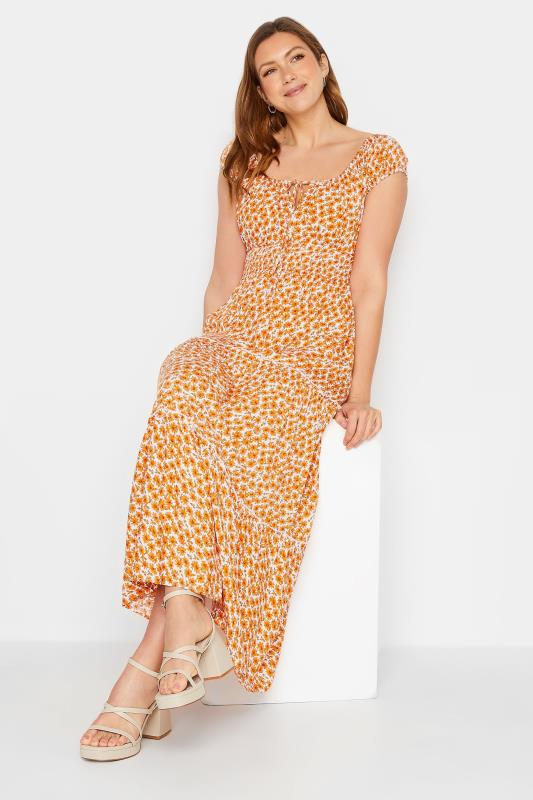 LTS Tall Women's Yellow Sunflower Print Maxi Dress | Long Tall Sally 2