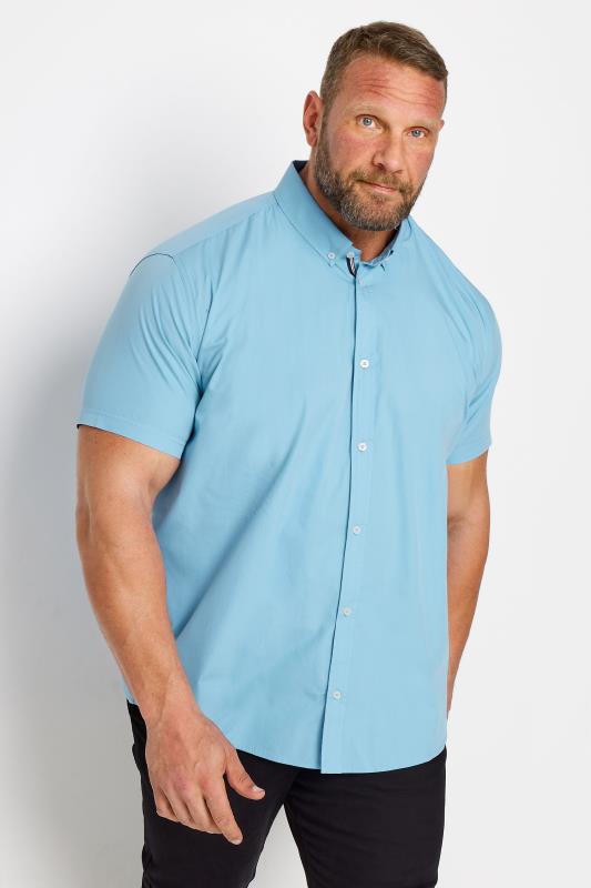 BadRhino Big & Tall Light Blue Poplin Shirt | BadRhino 1