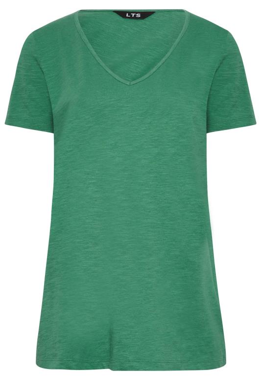 LTS Tall Women's Green Short Sleeve Cotton T-Shirt | Long Tall Sally  6