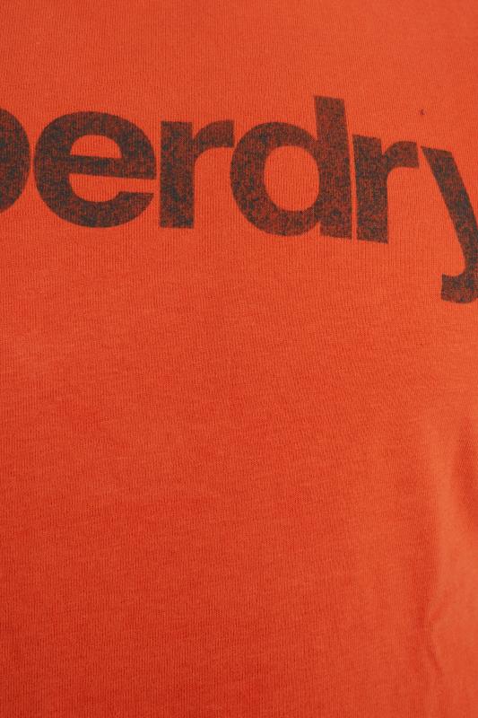 SUPERDRY Big & Tall Orange Vintage Logo T-Shirt 3