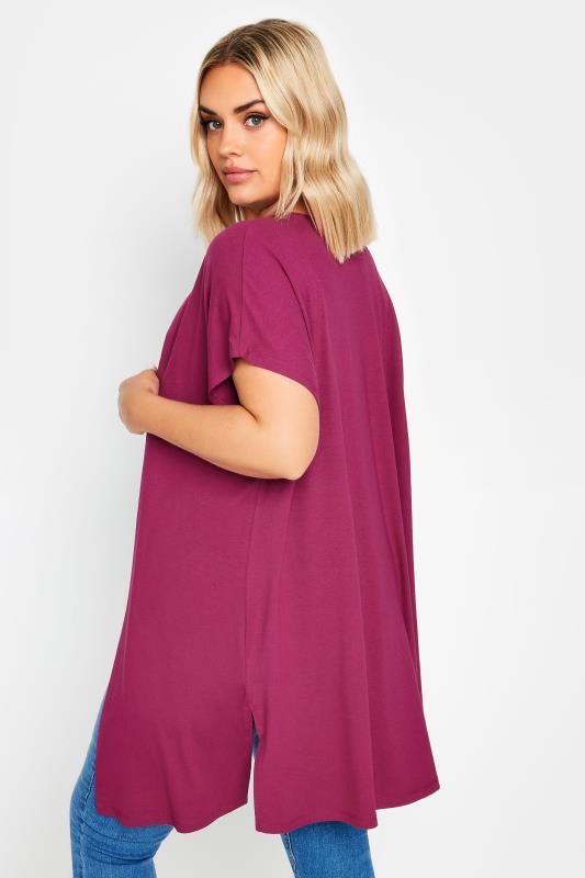 YOURS Plus Size Red Short Sleeve Cardigan | Yours Clothing 3