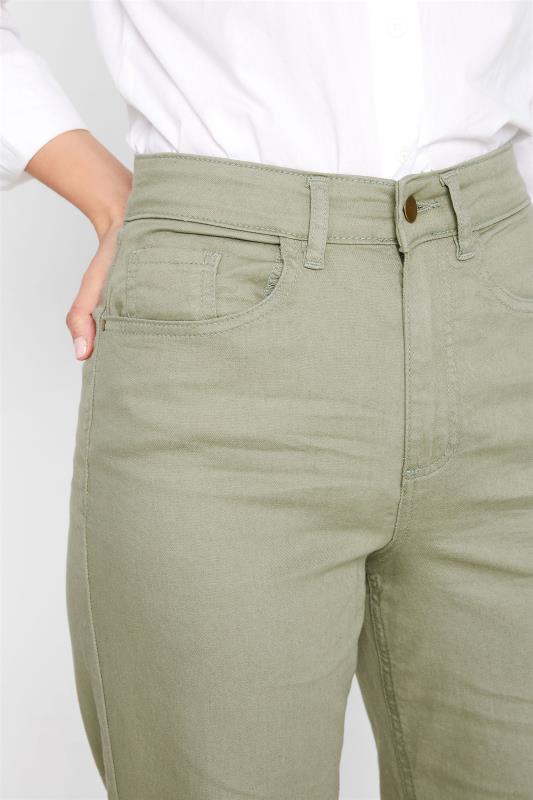 LTS Tall Women's Sage Green Denim Twill Wide Leg Jeans | Long Tall Sally 3