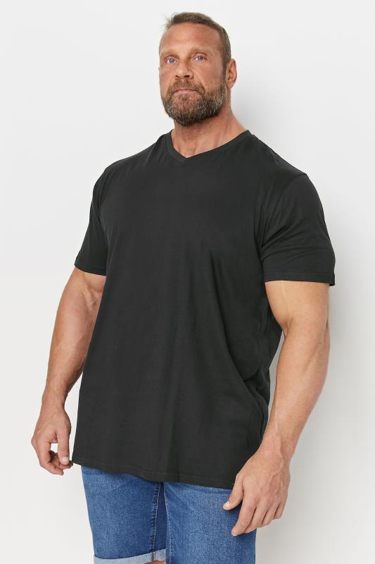 D555 Big & Tall Black Short Sleeve T-Shirt | BadRhino 1