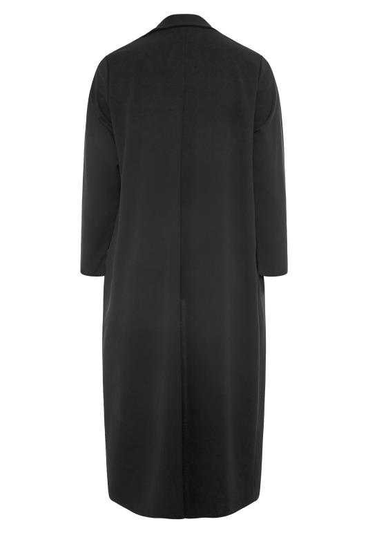 Plus Size Black Longline Maxi Blazer | Yours Clothing 7