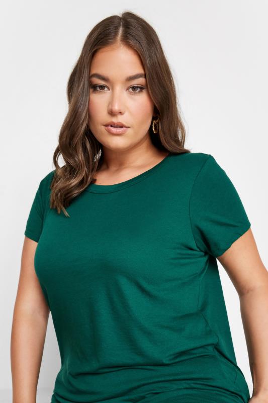 YOURS 3 PACK Plus Size Green & Red T-Shirts | Yours Clothing 7