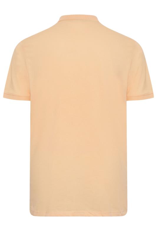 JACK & JONES Orange Short Sleeve Polo Shirt | BadRhino 4