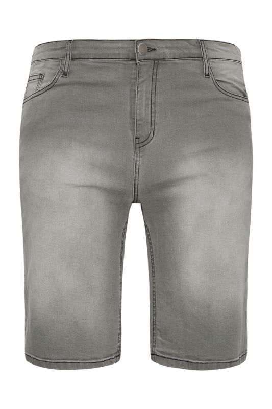BadRhino Big & Tall Grey Denim Shorts_F.jpg