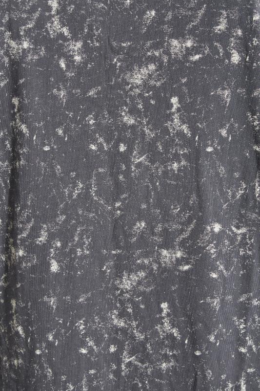 LIMITED COLLECTION Curve Grey Acid Wash Side Split T-Shirt Dress 4