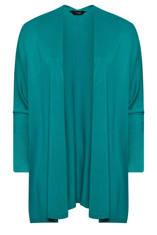 YOURS Plus Size Blue Batwing Sleeve Cardigan | Yours Clothing 6