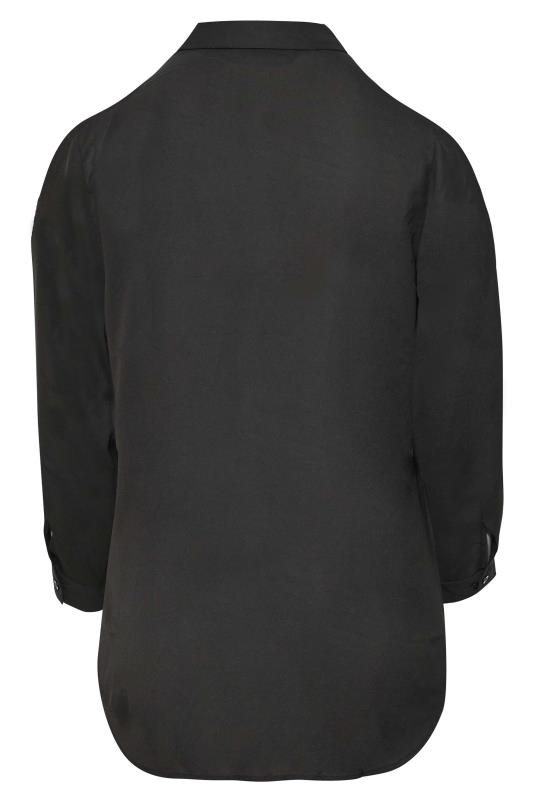 Plus Size Black Cold Shoulder Shirt | Yours Clothing 7