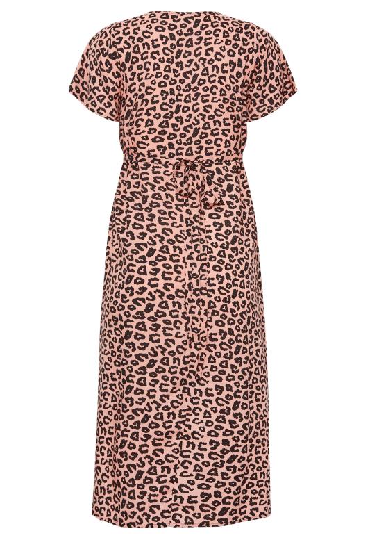 PixieGirl Pink Leopard Print Tea Dress | PixieGirl  7